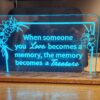 Acrylic Memorial Sign