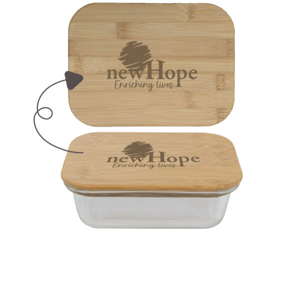 New Hope Rectangle Glass Containers