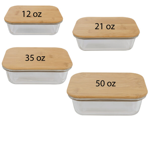 New Hope Rectangle Glass Containers - Image 3