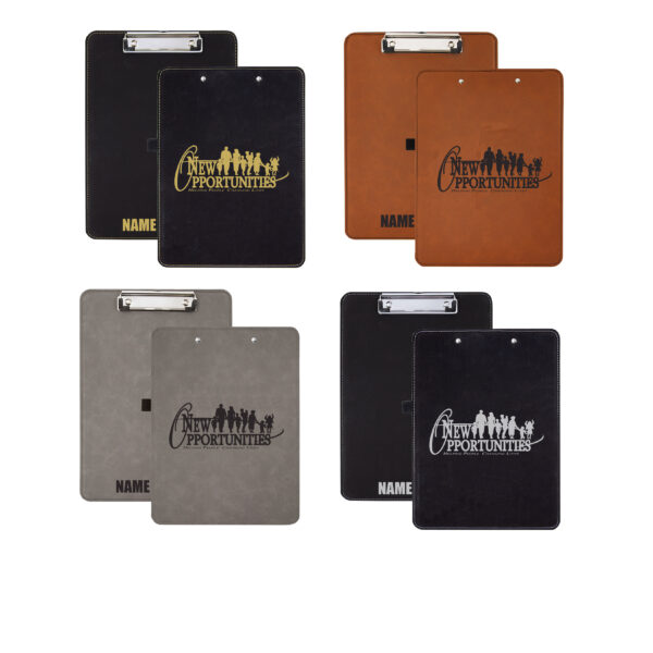 New Opportunities Leather Clipboards - Image 2