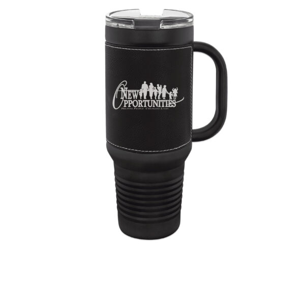 New Opportunities Leather Drinkware