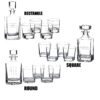 Glass Decanters, Sets, & Glasses for Weddings - Image 2