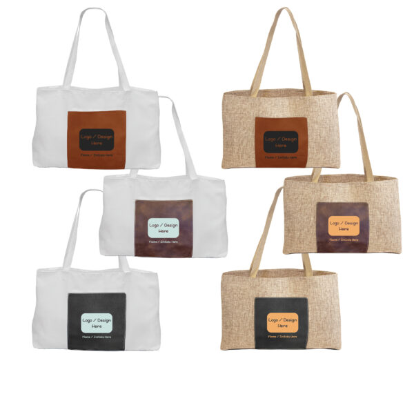 Burlap and White Bags - Image 2