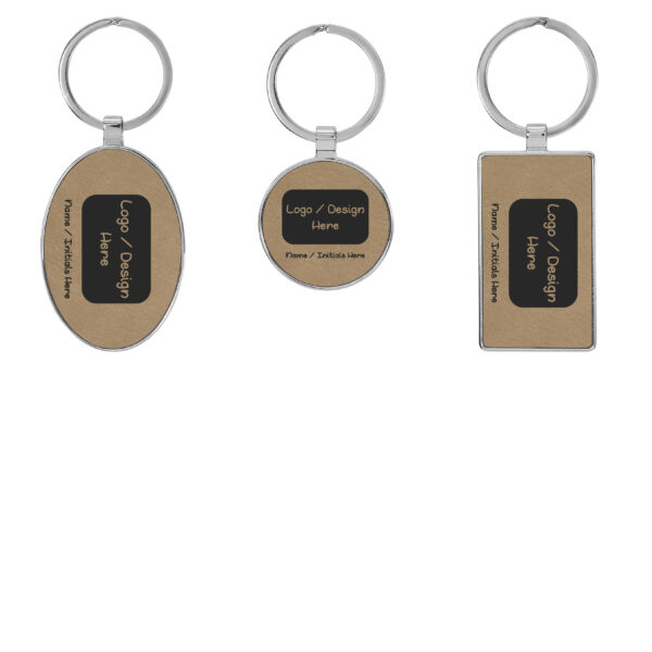 Leather Metal Keychains - Image 2