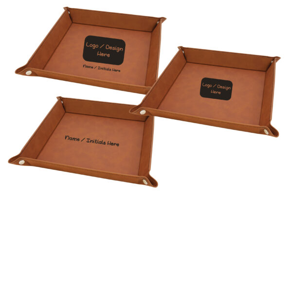 Leather Snap Up Trays - Image 2