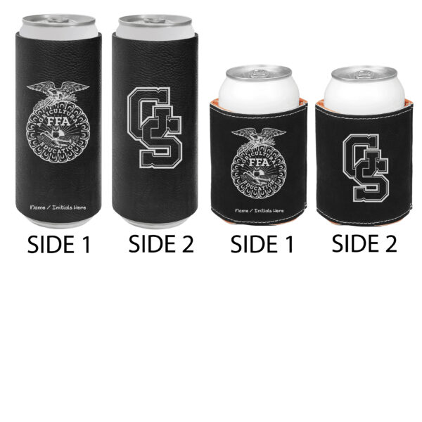 Gibson Southern High School Leather Koozies - Image 2