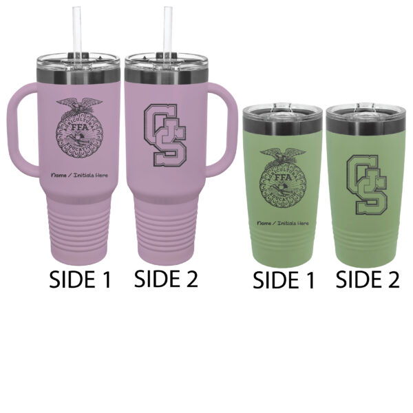 Gibson Southern High School Pastel Drinkware - Image 2