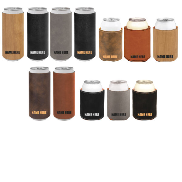 Ink & Aces Leather Koozies - Image 3