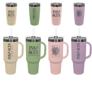 Ink & Aces Pastel Drinkware