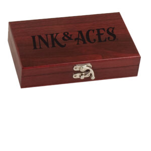 Ink & Aces Rosewood Card and Dice Set