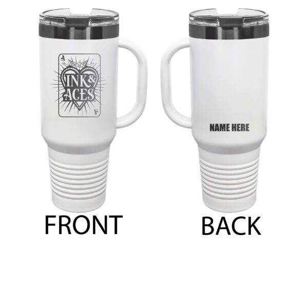 Ink & Aces Ghost Black Drinkware - Image 2