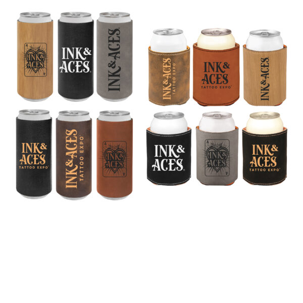 Ink & Aces Leather Koozies - Image 2